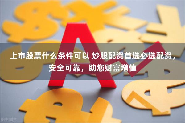 上市股票什么条件可以 炒股配资首选必选配资，安全可靠，助您财富增值