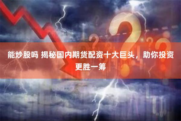能炒股吗 揭秘国内期货配资十大巨头，助你投资更胜一筹